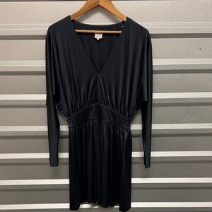 Halston Heritage Women’s V Neck Evening Date Night Holiday Dress Coquette Size M